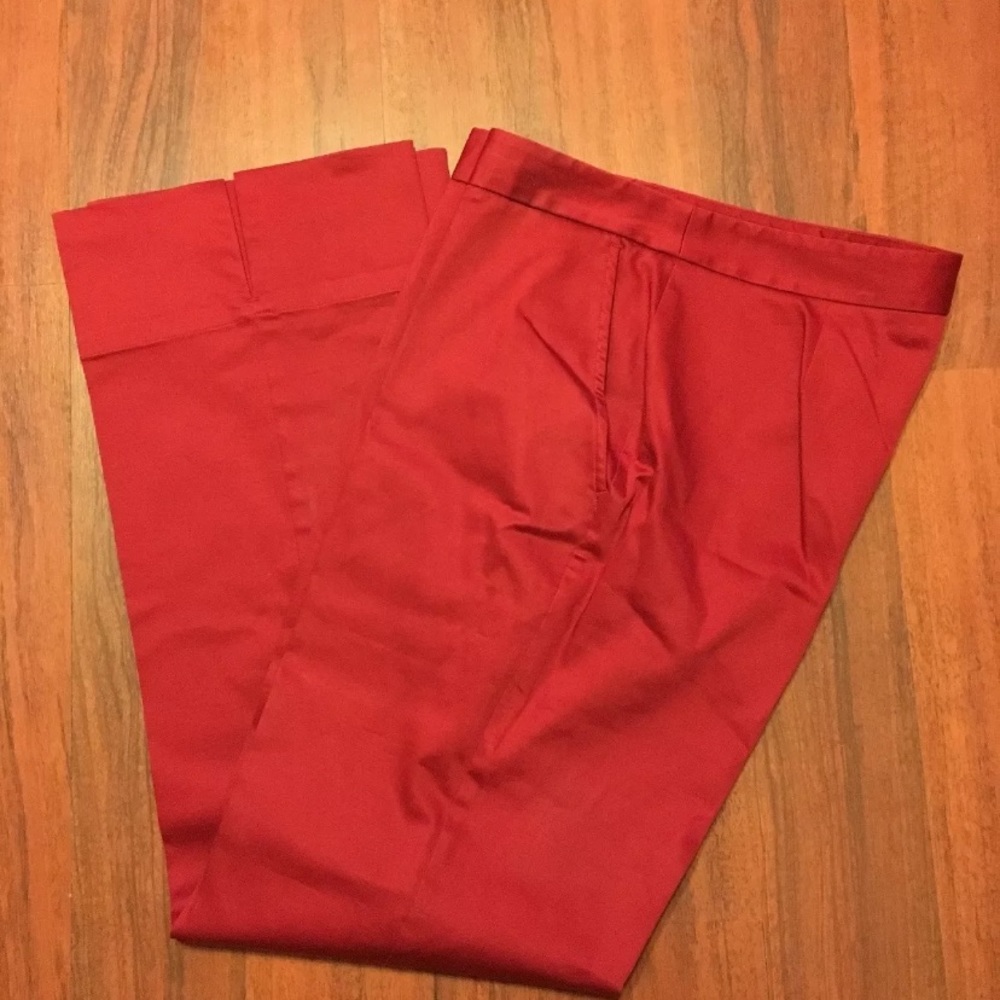 KAREN Kane Sz 8 Wine Red Capris Midrise #375
